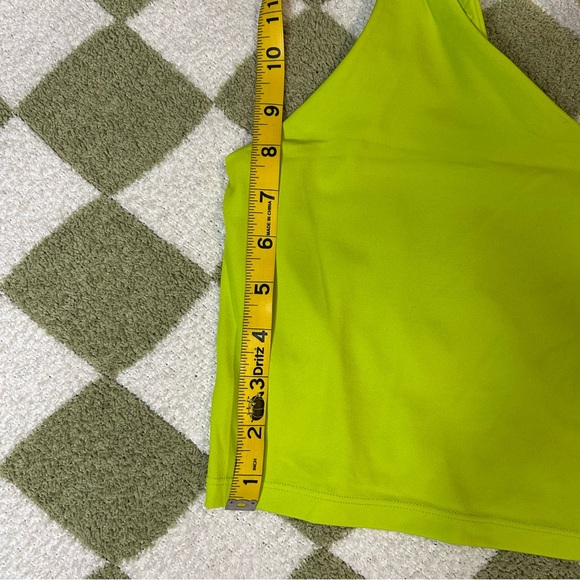 OFFLINE by Aerie Real Me Low Key Longline Sports Bra in Lime Slush - Picture 7 of 9